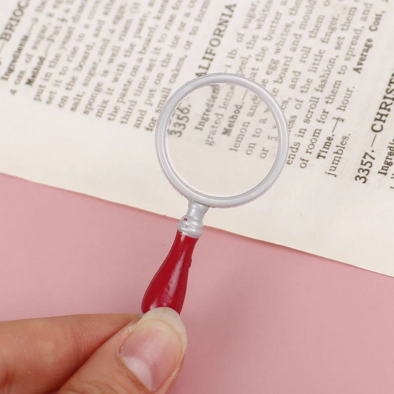 

1/12 Dollhouse Miniature Magnifier Newspapers Simulation Model Toys Doll Study Work Supplies Dollhouse Home Decoration