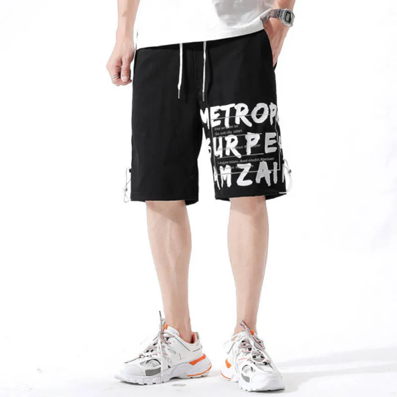 

Harajuku Shorts Men Brand Fashion Jogger Shorts Men Korea Trend Loose Men Shorts 2022 Summer Hip Hop Streetwear Trousers