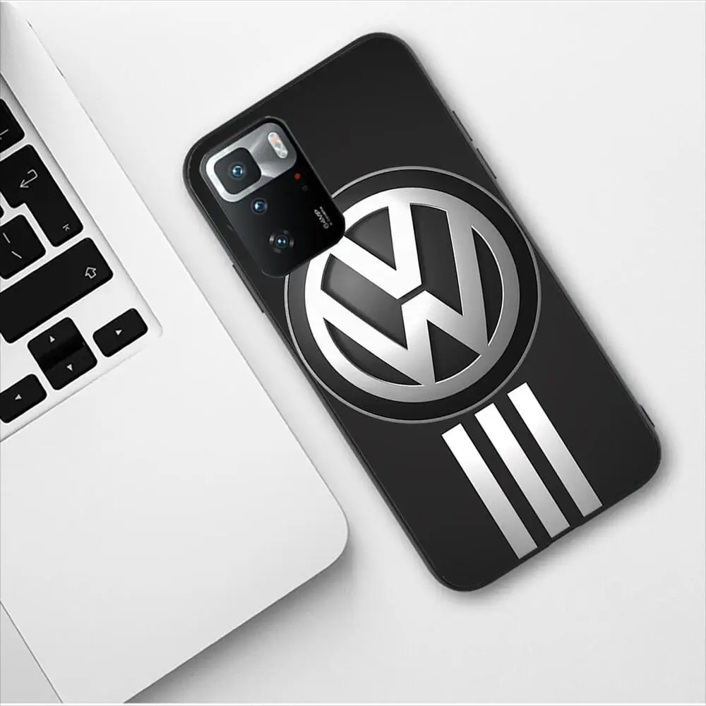 Volkswagen Car Logo Luxury Design New Phone Case for Redmi 9 9A 7A 10 8A 10A 8 Note 11 10S 7 11S Plus POCO X3 Pro Phone Covers
