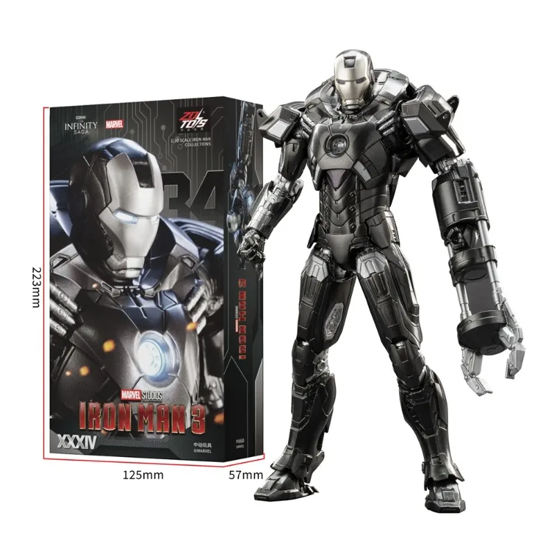 Фото Предзаказ: Коллекционные фигурки ZD Toys Iron Man MK20, MK31, MK29, MK34, MK32 из фильма, 7 дюймов, для взрослых №3