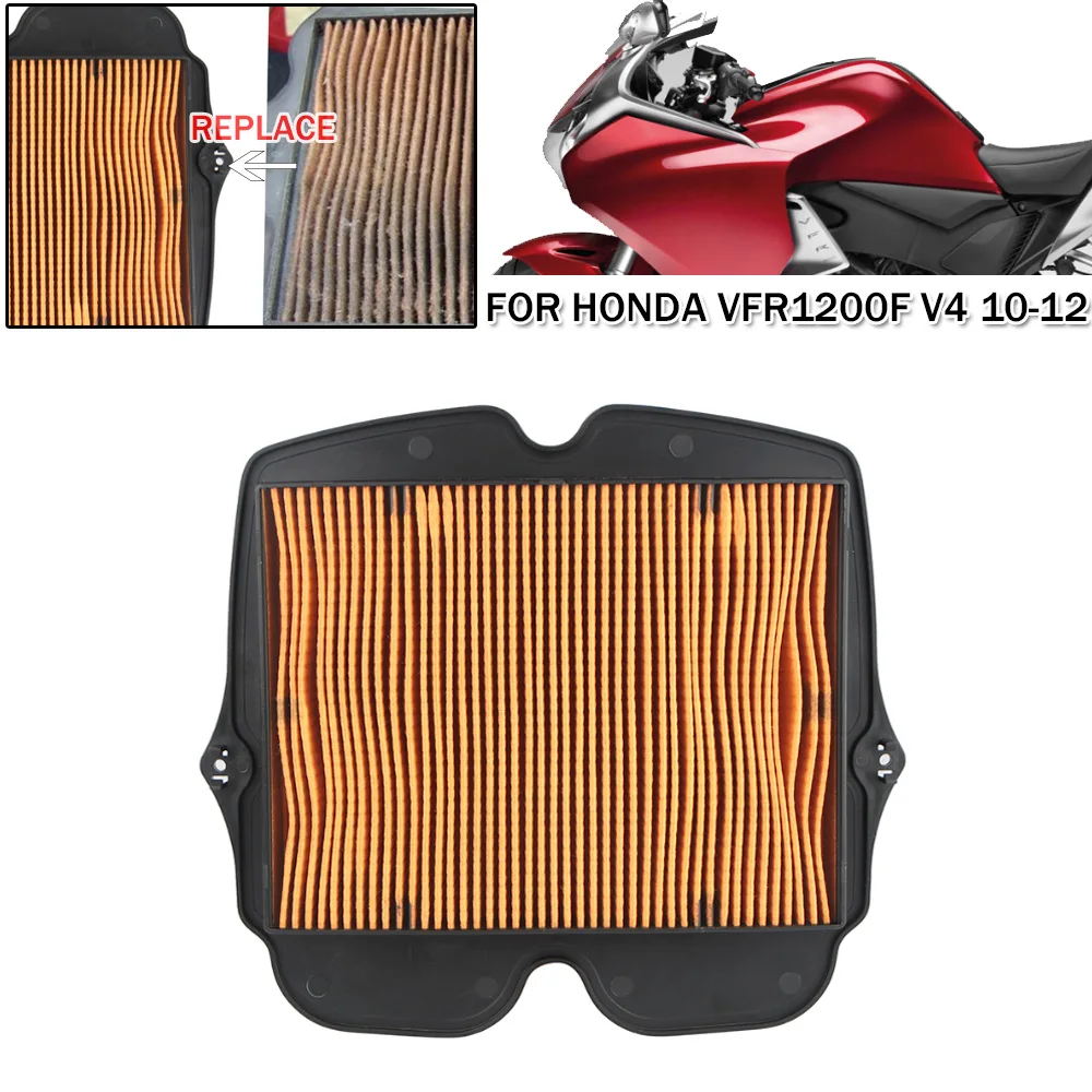 

Motorcycle Air Filter Intake Cleaner For Honda VFR1200F Crosstoure VFR1200 X Crosstourer Highland T VFR1200 F DCT V4 2010-2012