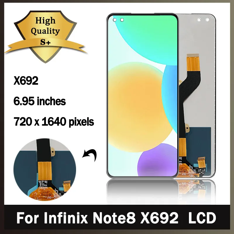 Оригинальный ЖК-дисплей для Infinix Note 8, экран в сборе, дигитайзер, сенсорный экран для Infinix Note8 X692, запасные части