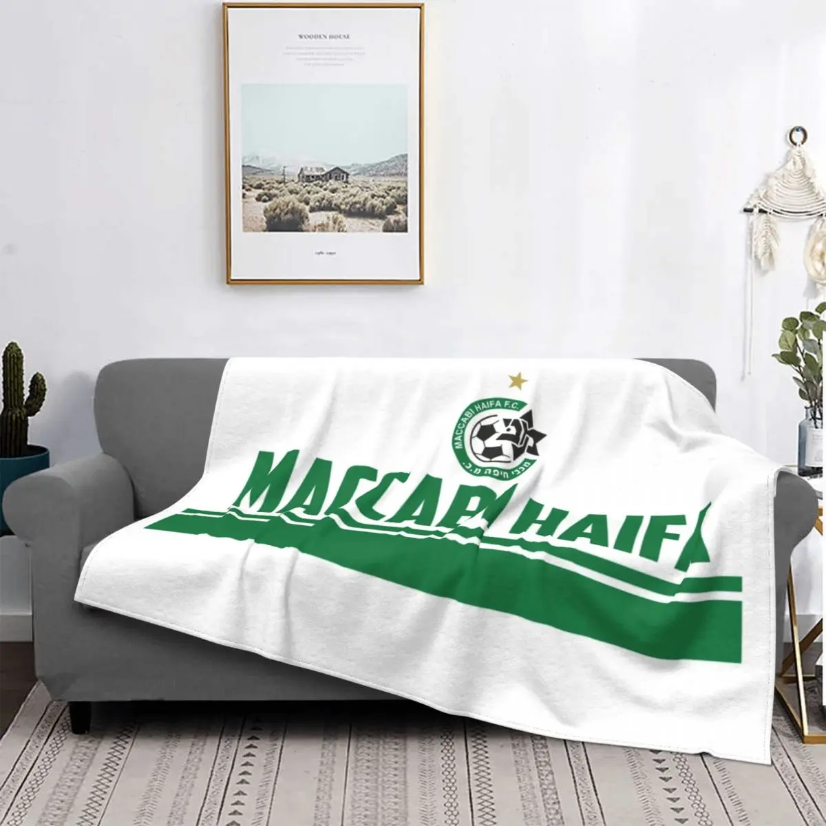 

Maccabi Haifa Israel Football Club Blankets Soft Flannel Sprint I Need In My Life Is Haifa Throw Blanket for Sofa Travel Bedding