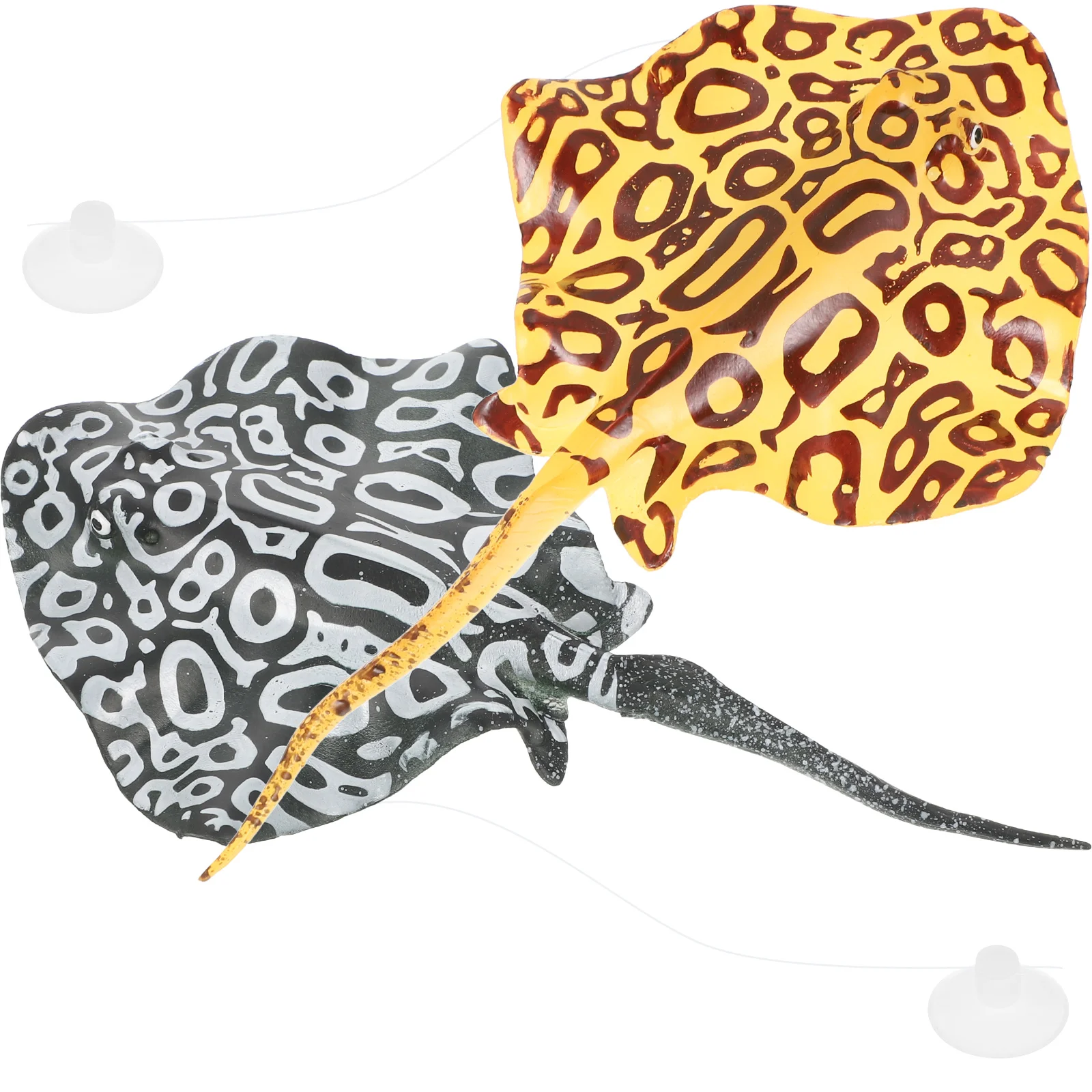 2 szt. Symulacja ryb silikonowy fałszywy wystrój akwarium dostaw zbiornik złota rybka małe dekory realistyczna figurka z żelem krzemionkowym