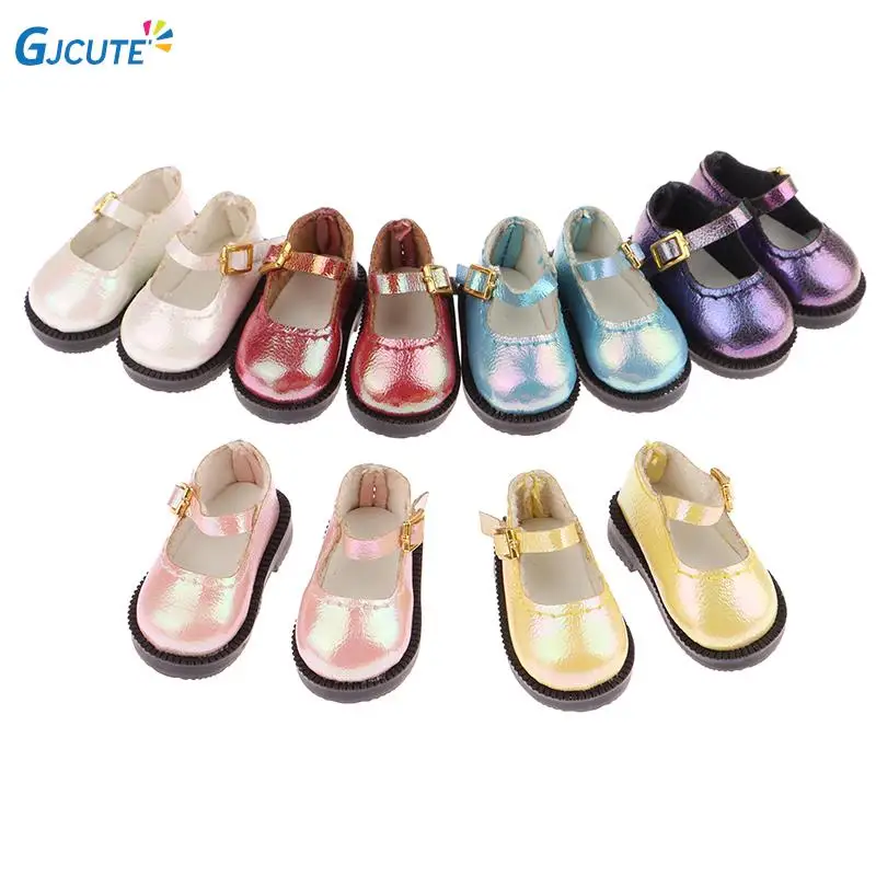 

3.2CM multicolour Shoes For 1/6 Blythes Doll As For 1/8 BJD Mini Lovely PU Leather Sandals Toy Shoes Doll Clothes Accessories