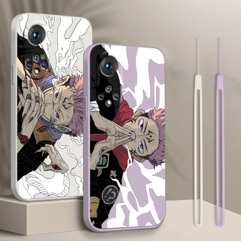 

Cute Knotweed Yuhito For Honor X7 X8 60 50 30 20 X20 10X Pro Plus Lite Liquid Rope Silicone Candy Cover Phone Case