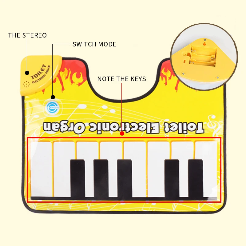 Музыкальный коврик для пианино звуковой забавная музыкальная клавиатура с