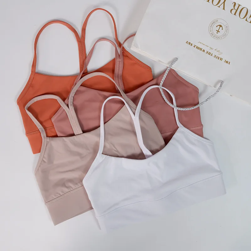 Women NWT Sports Bras Breathable Sports Underwear Jogging Padded Gym Women Suspenders Vest Running Lingerie Custom Logo