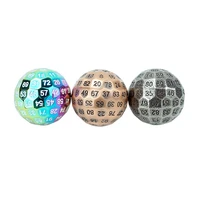 amazon hot sell 100d sides metal dice single 50mm d100 polyhedral dice for table game dungeons and dragons