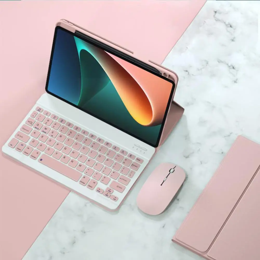 

For Mi Pad 5pro/ Mi Pad 5 Tablet Strong Magnetic Cover With Bluetooth-compatible Wireless Keyboard Mouse L7f8