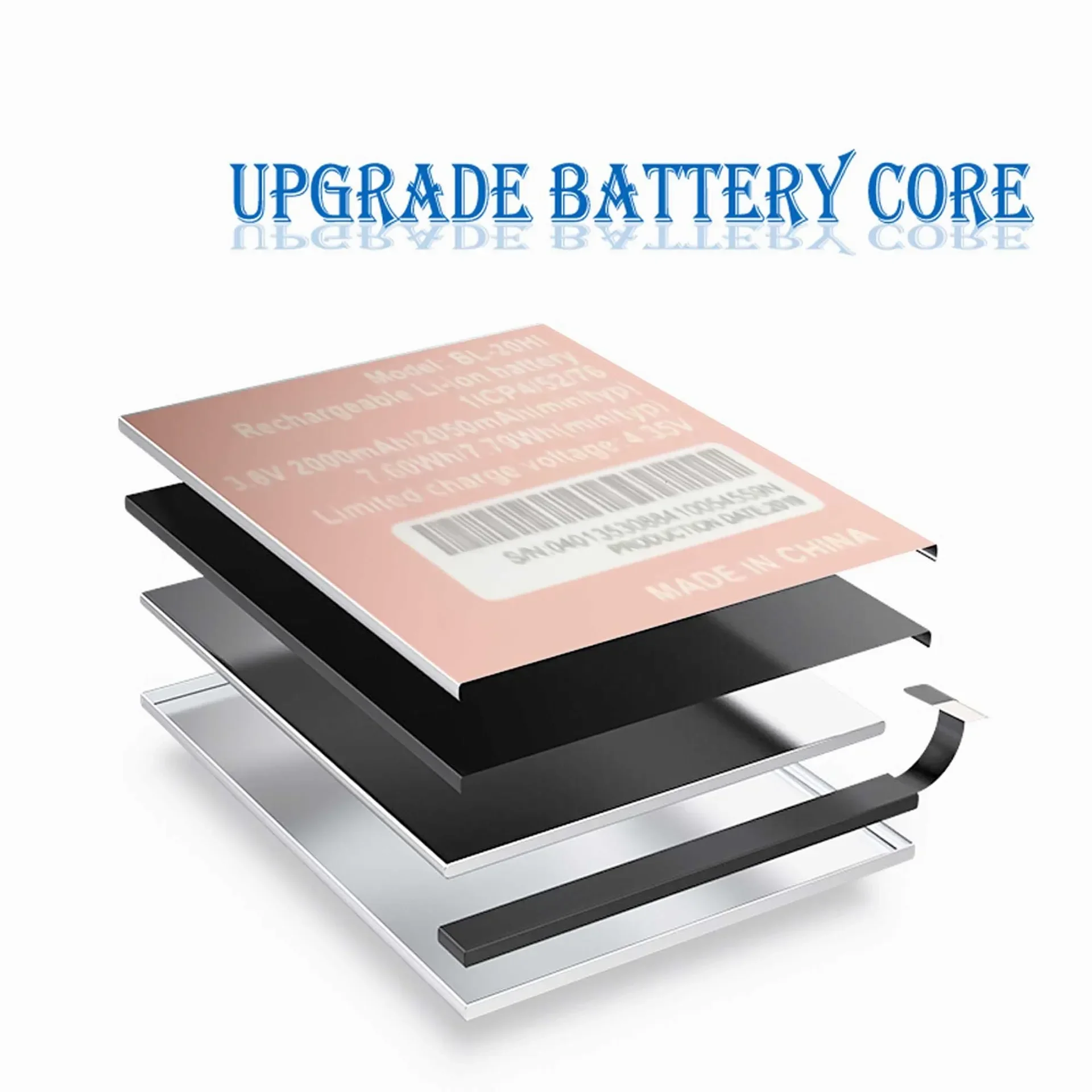 Сменный аккумулятор для мобильного телефона Itel A23 A23F A16 BL-20HI 2050 мАч встроенный