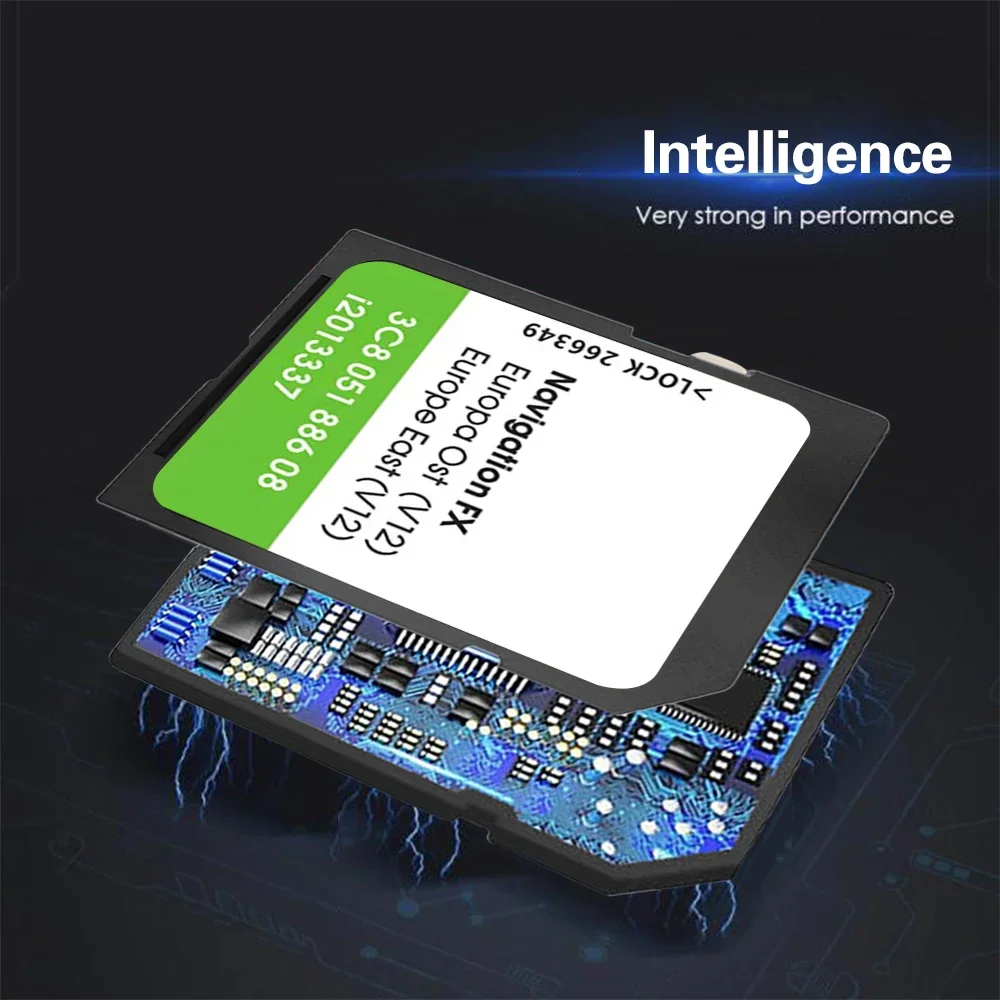 8 ГБ SD-карта навигации для VW RNS 310 V12 Восточная Европа FX OST Sat Nav аксессуары GPS