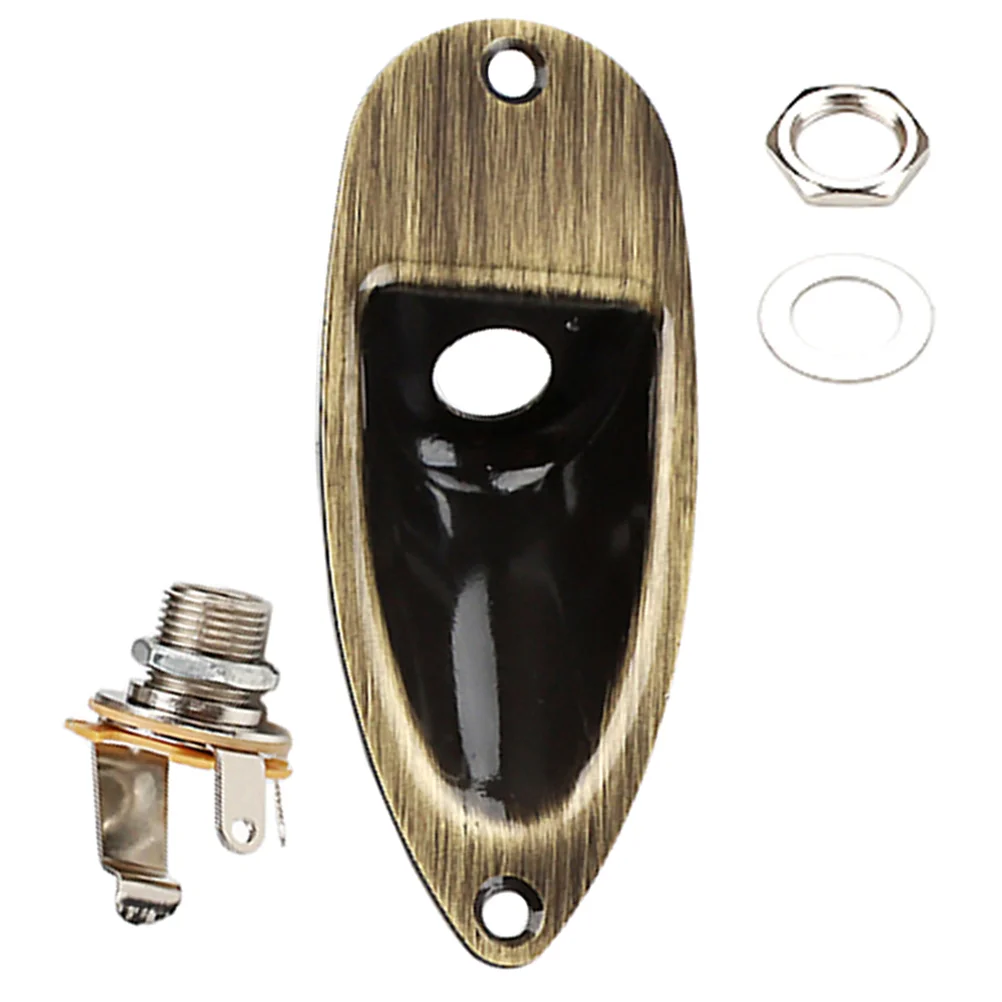 

Guitar Input Jack Boat Style Jack Plate Guitar Pickup Output Input Jack Plug Socket Plate