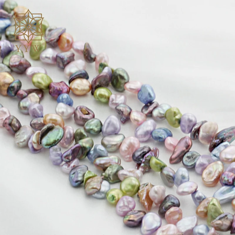 

Keshi Cultured Freshwater Pearl Beads For Making Diy Jewelry Bracelet Necklace Multi-Colored, 5mm Approx 15 Inch Strand
