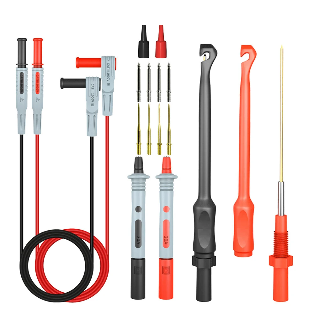 

Kit Automotive Test Lead 4mm Banana Plugs For Car Repairing For Clamp Meters