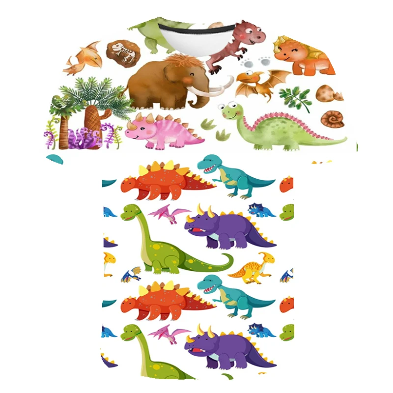 

Children's T-Shirt Kids For Girl Boy Clothes Kid T Shirts Child Baby Toddler Dinosaur t shirts Party Tee Tops Short Sleeve Tees