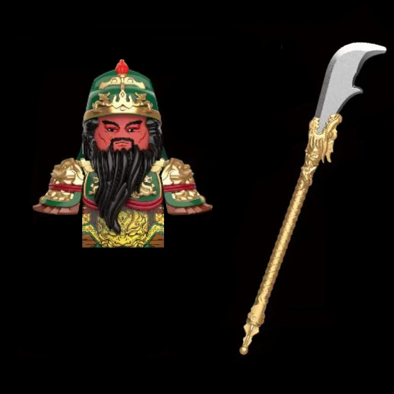 Три царства: Гуань Юй идет на встречу с одним лезвием оружия кирпичная