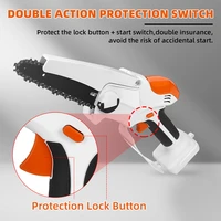 mini 6 inch handheld electric chainsaw for woodworking pruning garden power tool suitable for makita 18v battery without