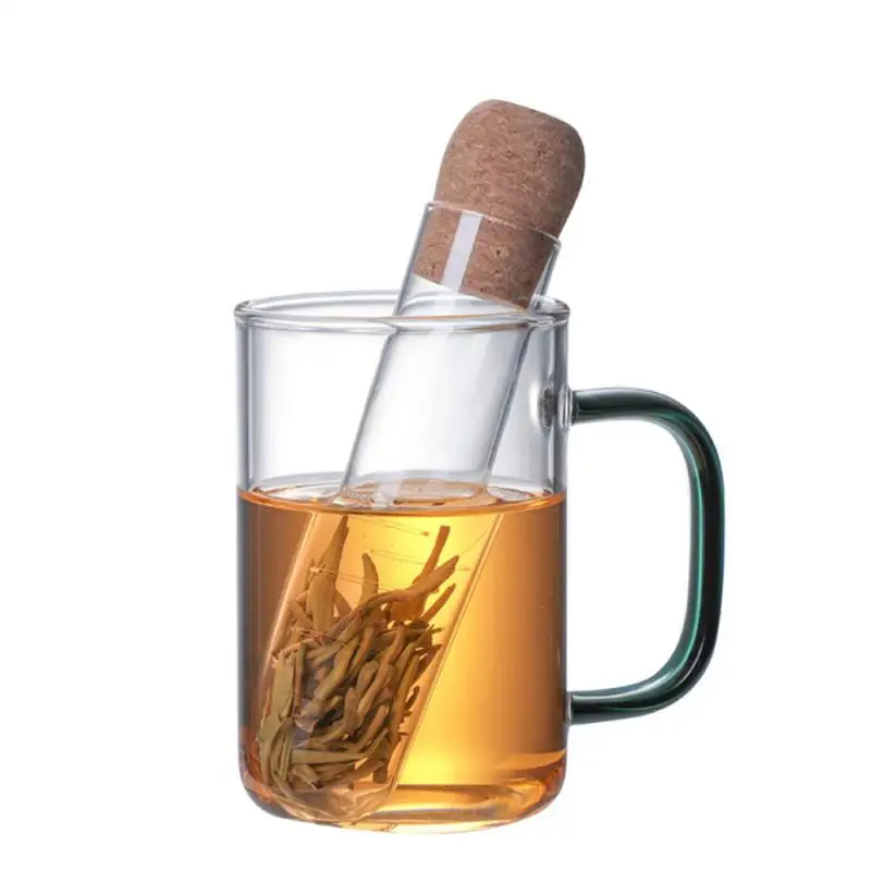 

Tea Infuser Tea Filter Sieve Glass Pipe Creative Tea Mate Tea Maker Brewing For Spice Herb Tea Strainer Teaware Tool Accessories