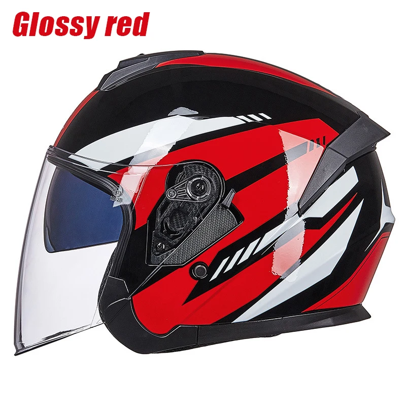 

Modular Dual Lens Motorcycle Helmet Safety Downhill Flip Up Helmets Professional Motocross Racing Half Face Casco Moto