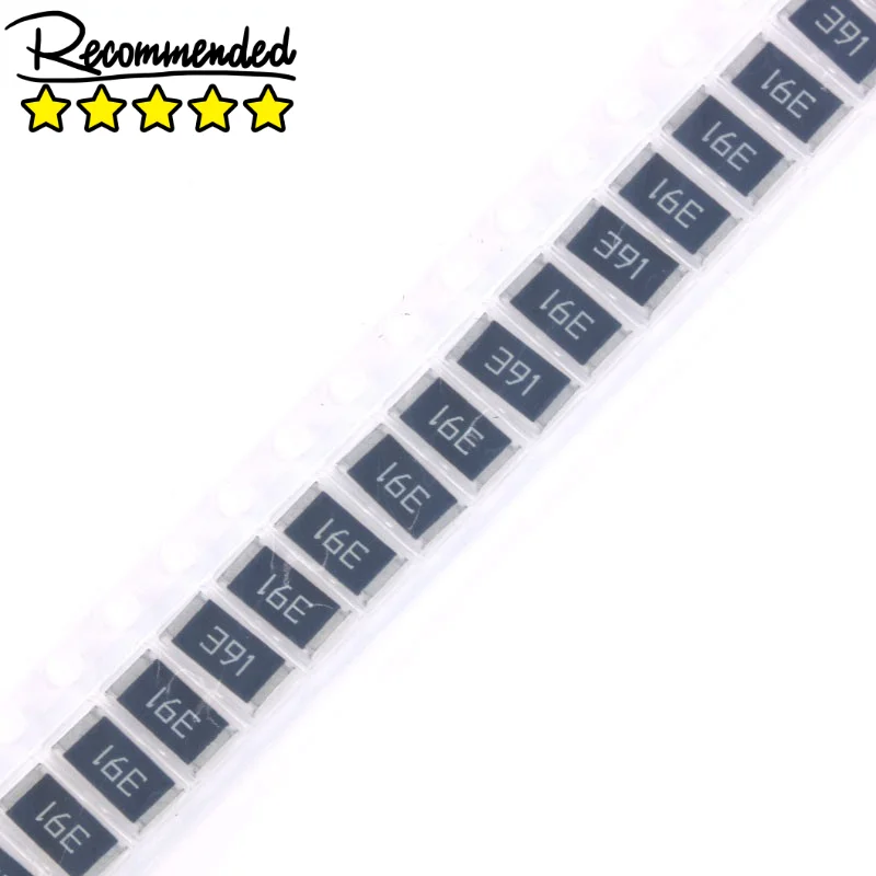 

50 pcs 2512 Chip Resistor SMD Resistance 1W 390 ohm 390R 391 5%