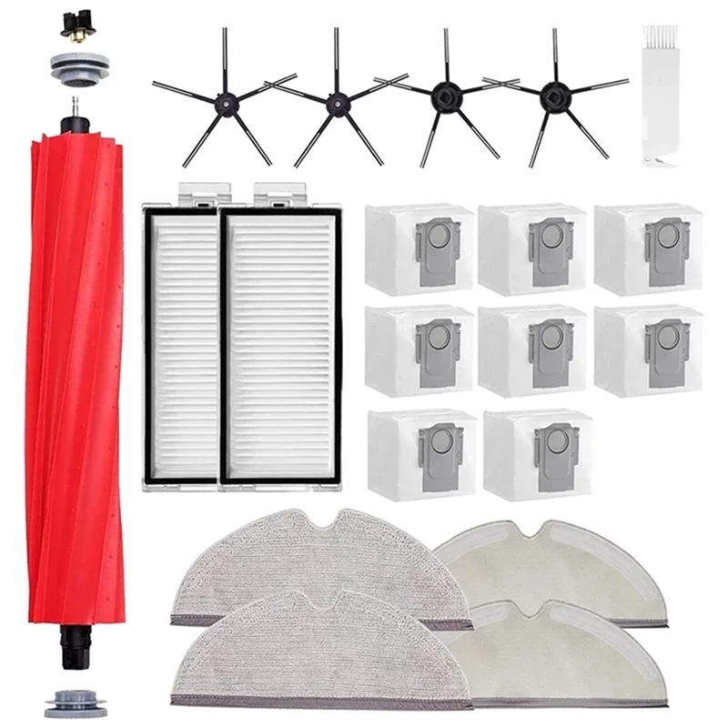 

Запасные части для робота-пылесоса Xiaomi Roborock Q7 Max Q7 Max + Q7 Plus T8, основная боковая щетка, фильтр, мешок для швабры, пыли