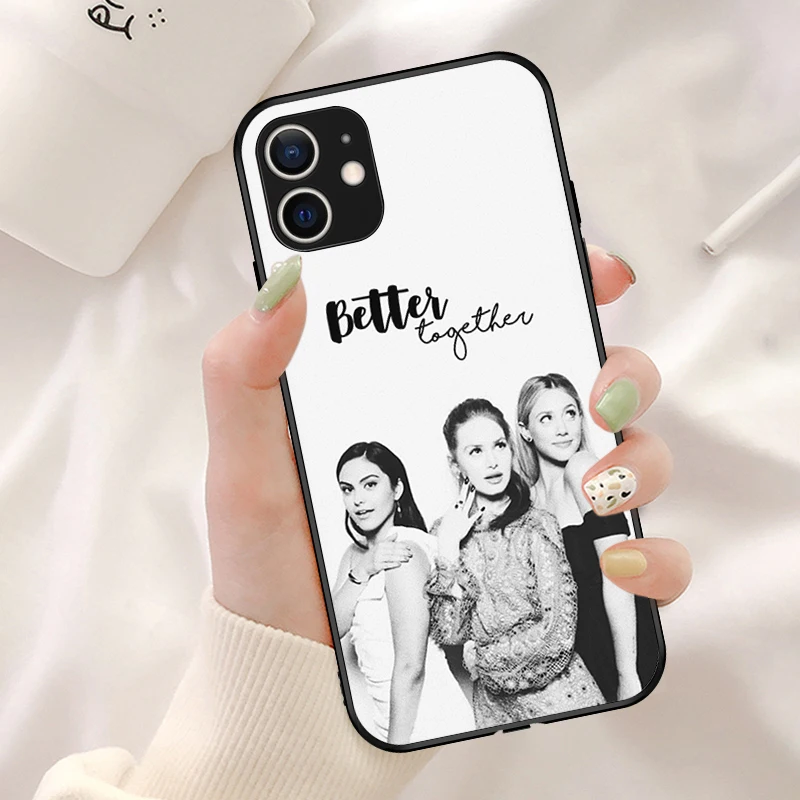 Мягкий черный Чехол Lili Reinhart Riverdale для iPhone 13 12 Pro XS Max X XR 7 8 6 6S Plus Mini 11 SE 2020 чехол |