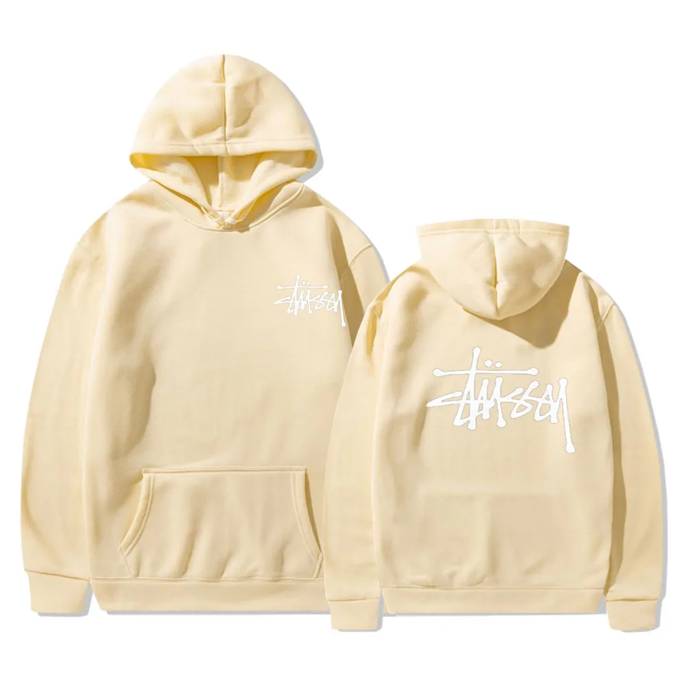 Stuttsey Printed Hoodie Men's Oversized Pullover Fashion Spring And Autumn Winter Hoodie Women's Loose Casual Street Sweatshirt