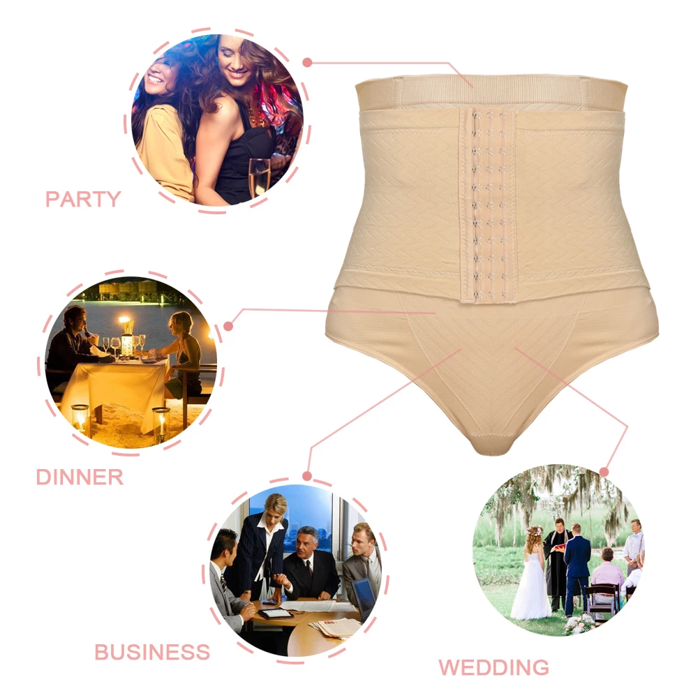 SEXYWG High Waist Thong Shapewear Women Thong Body Shaper Tummy Control Panties Shapewear Thong Panties