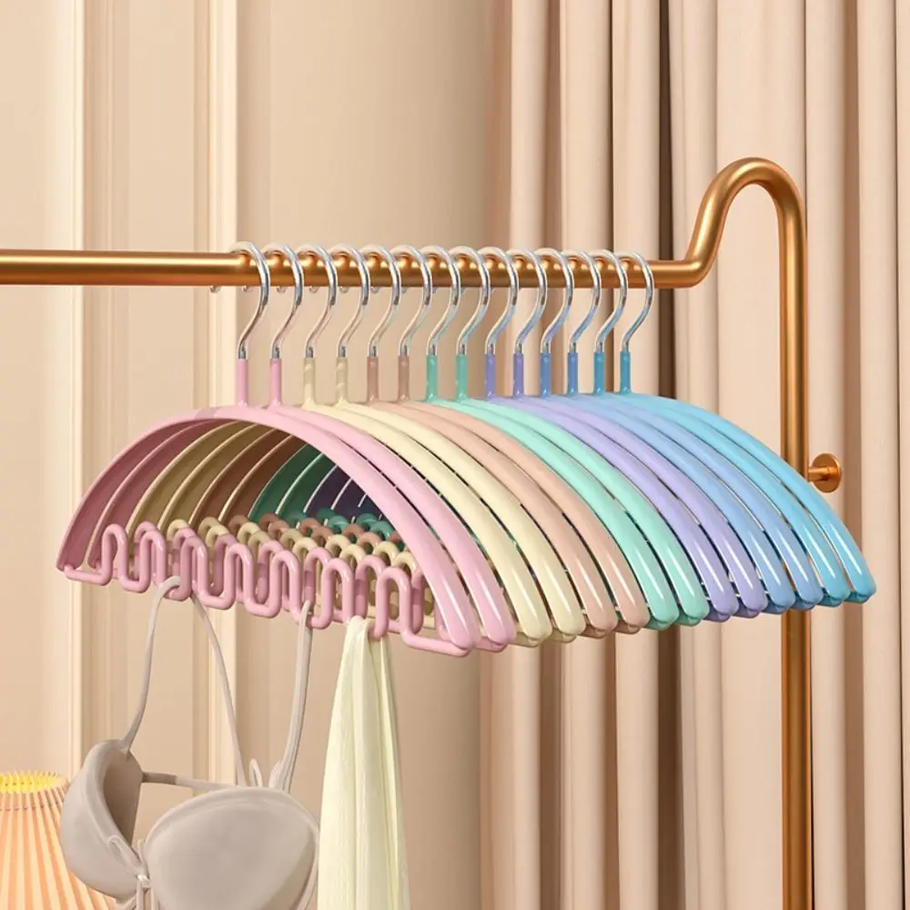 

5 pcs Multi-port Support Hangers New Waves Multifunction Clothes Drying Rack Tie Hanger Belt Storage Dipping Clothes Rack