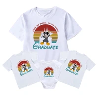 graduate series print disney family look short sleeve mickey mouse graphic unisex summer infant romper white girl boy clothes