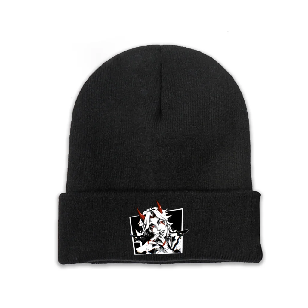 

Genshin Impact Lumine Game Skullies Beanies Caps Arataki Knitted Winter Warm Bonnet Hats Unisex Ski Cap