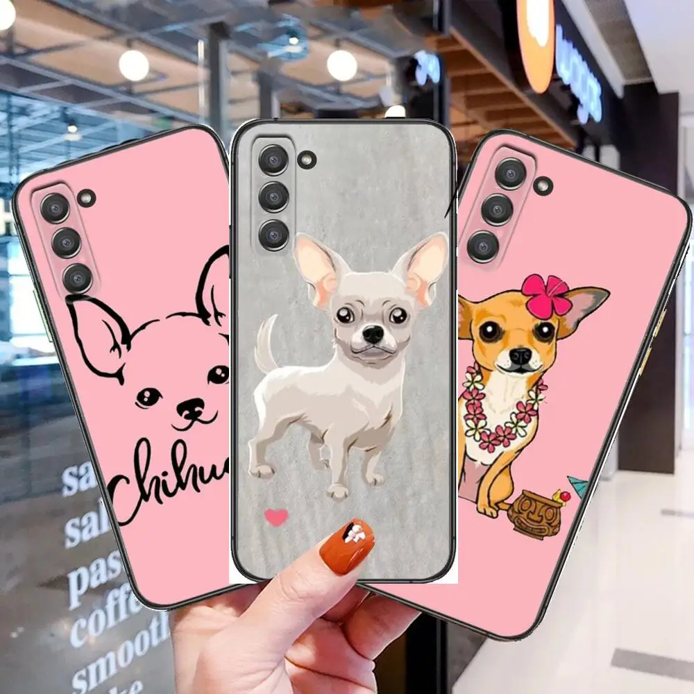 

Chihuahua Dog Phone cover hull For SamSung Galaxy s6 s7 S8 S9 S10E S20 S21 S5 S30 Plus S20 fe 5G Lite Ultra Edge