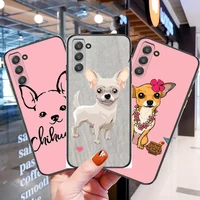 chihuahua dog phone cover hull for samsung galaxy s6 s7 s8 s9 s10e s20 s21 s5 s30 plus s20 fe 5g lite ultra edge