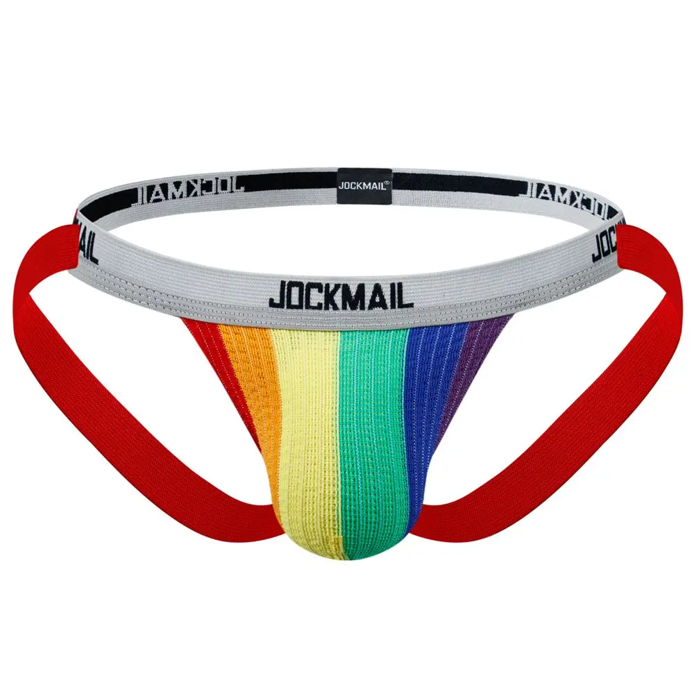

JOCKMAIL Sexy Men Underwear Briefs Jockstrap Breathable Panties Cueca Gay Tanga Bikini Mesh Underpants Slip Homme Calzoncillos