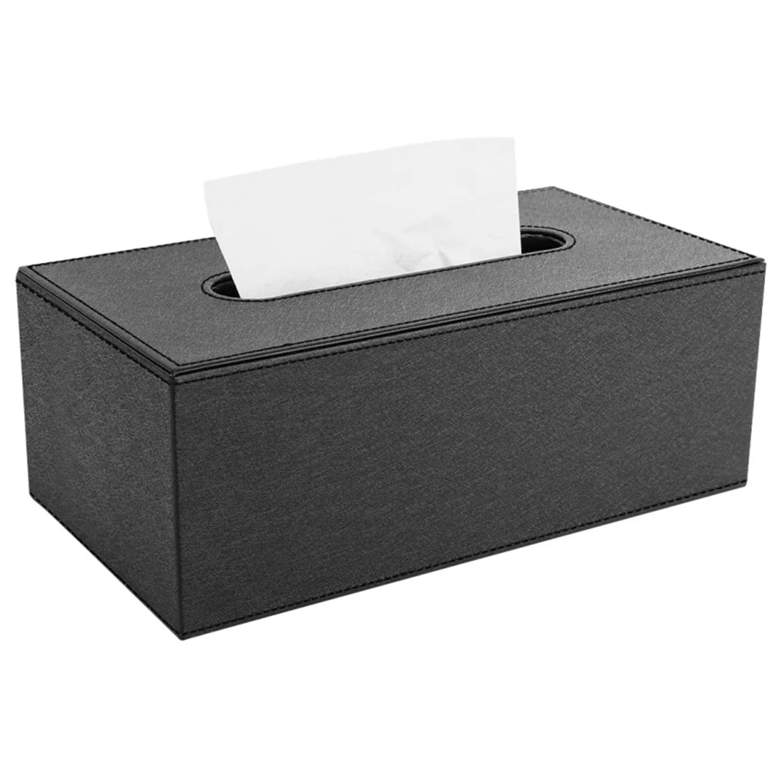 

PU Leather Tissue Box Cover Holder,Paper Box Napkin Dispenser for Countertop Bedroom Car Office Bathroom Home Deco Accessories