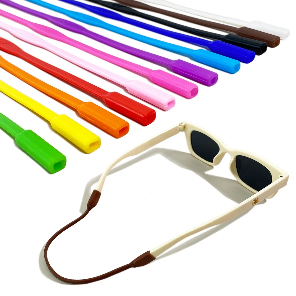 

1 PC Adjustable Neck Strap Lanyard For Elastic Sports Glasses 12 Colors Cord Lanyard Sunglasses Holding Bracket