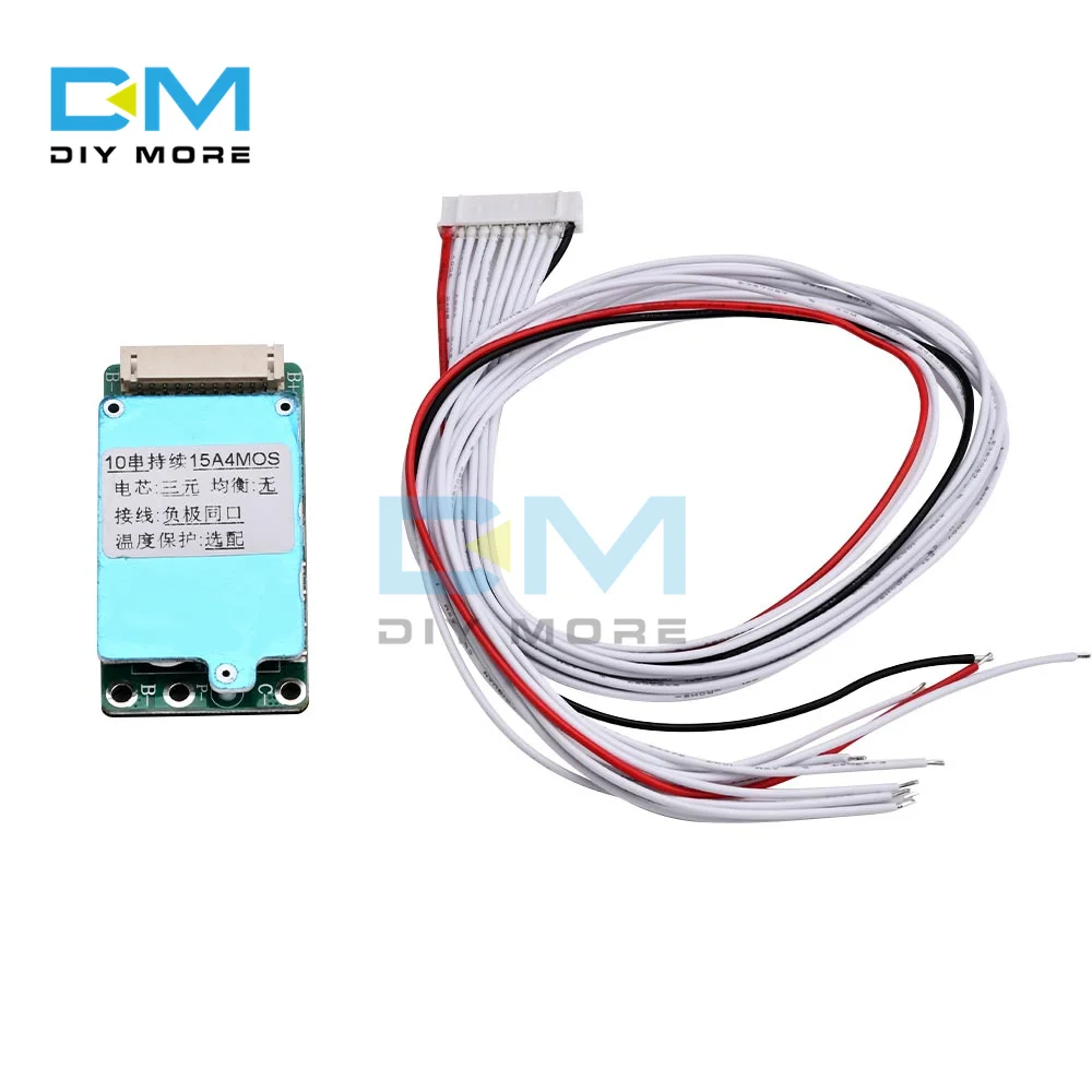 

BMS 10S 36V 15A 18650 Lithium Battery Charge Protection Board Short Circuit Protection Common/Split Port for Ebike/Escooter