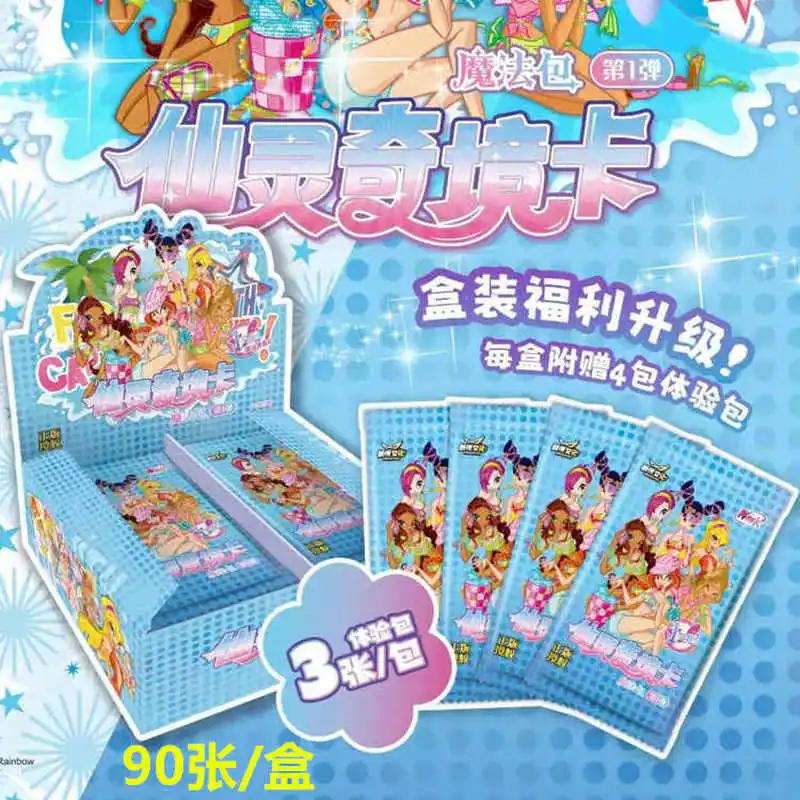 Натуральная карта Winx Club, волшебная сумка, сказочная сумка, карты Fairy Wonderland Bloom Stella Flora, коллекционные карты аниме, игрушки, подарки (art.: 3920d2220ff2a) - 3920d2220ff2a