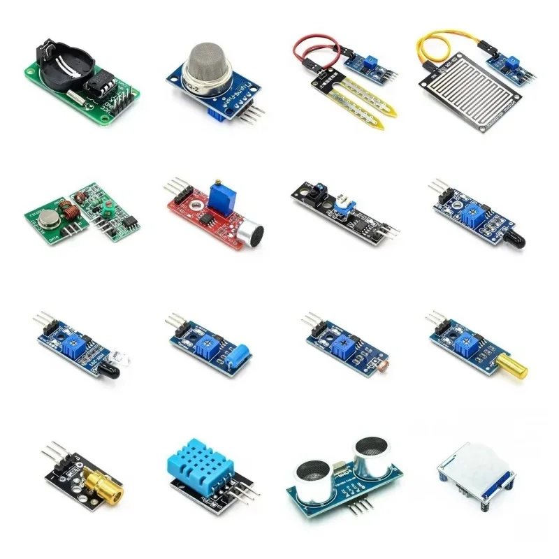 Модули датчиков 45 в 1, 16 видов стартового комплекта для Arduino Raspberry Pi, лучше, чем 37 в 1 с коробкой DIY UNO R3 MEGA2560 (art.: 3920d0907cf91) - 3920d0907cf91