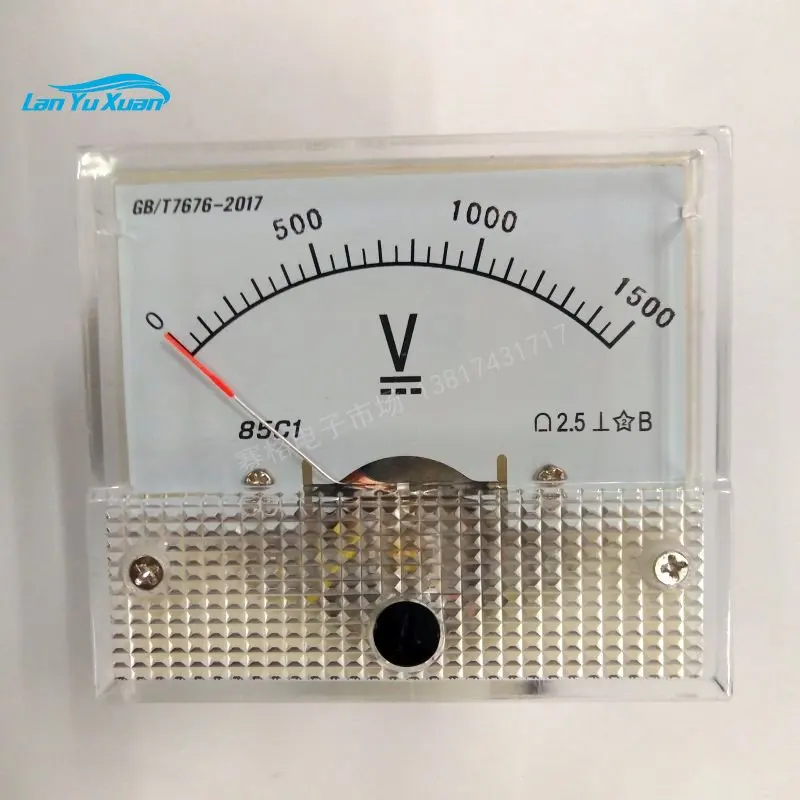 

85C1 250V 450V 1KV 1000V 1.5KV DC voltmeter Pointer type