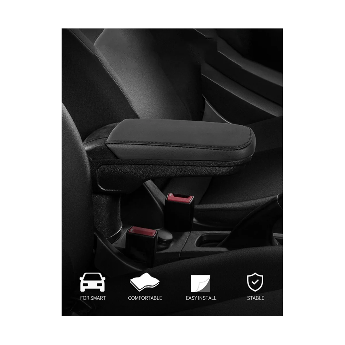 

Автомобильный подлокотник, центральный подлокотник, коробка для хранения с держателем для чашки воды с USB для Mercedes Smart Fortwo Forfour 453 2015-2019