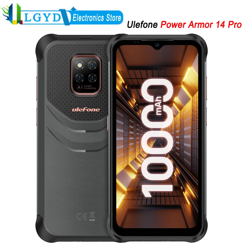 Ulefone Power Armor 14 Pro Rugged Phone 6.52'' 6GB / 8GB RAM 128GB ROM Android 12 MTK Helio G85 Octa Core 4G LTE NFC 20MP Camera enlarge