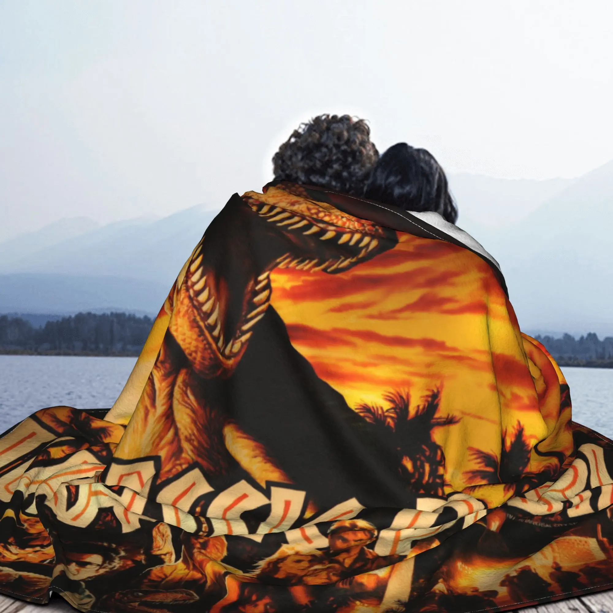 Парк Юрского периода динозавр 3D мультяшное одеяло флисовое осенне-зимнее