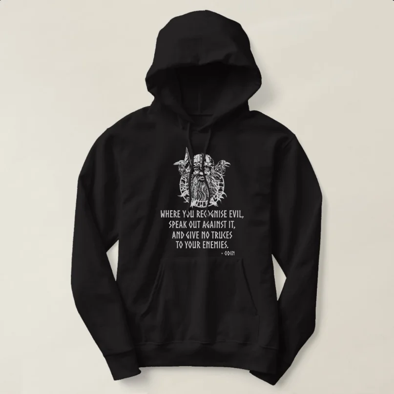 

Norse Mythology God Odin Proverb Viking Hoodie New 100% Cotton Comfortable Casual Mens Sweatshirt Fashion Streetwear