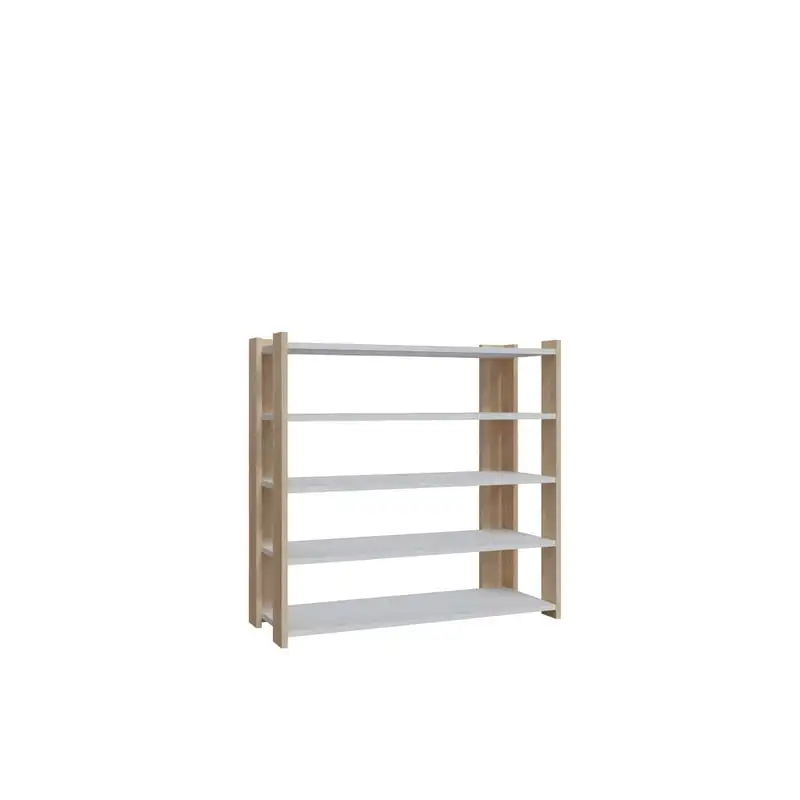 

Decor Furniture 4 Tier 16 Pair Oak White Gordon Modern Shoe Rack