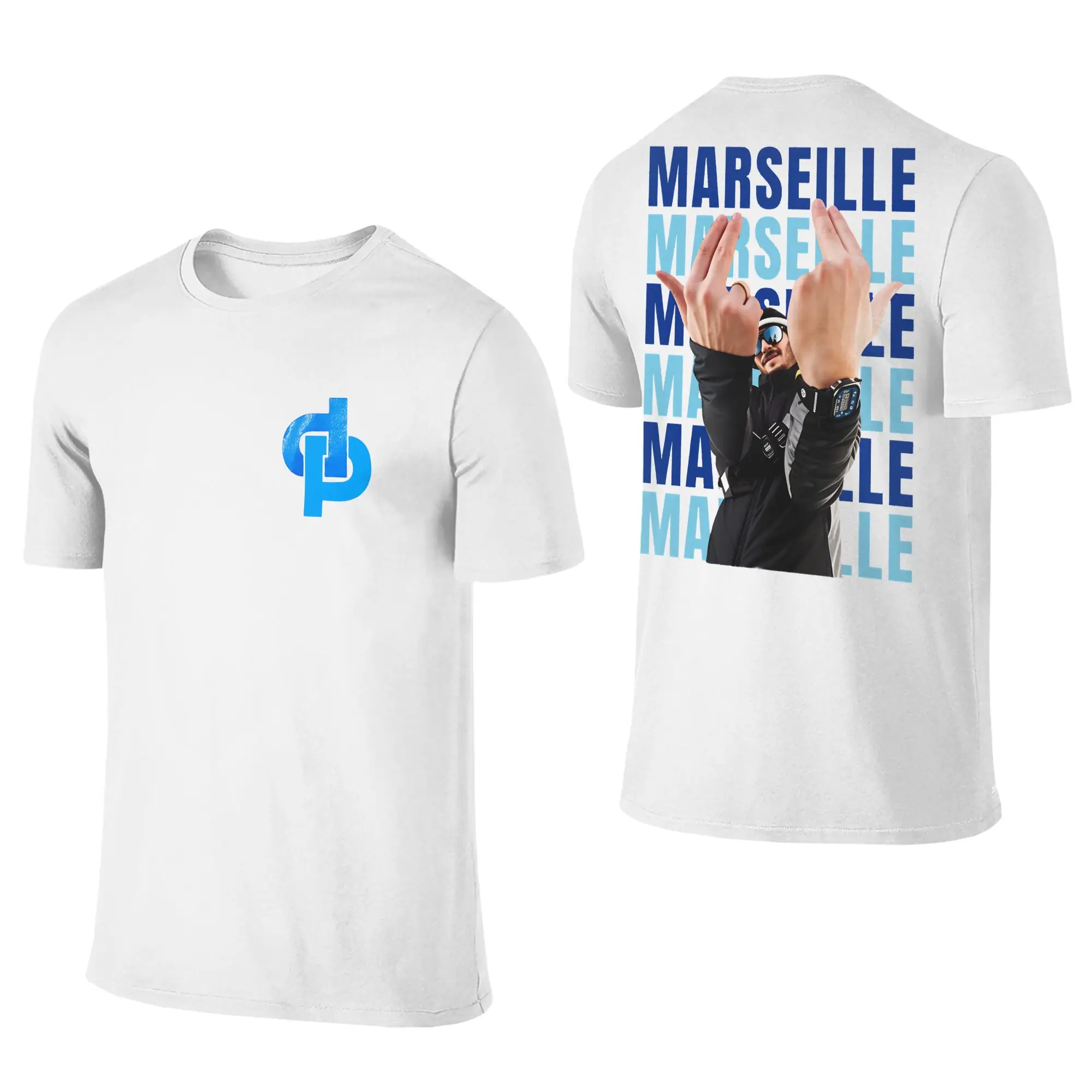 Фото Футболка оверсайз JUL C'est Marseille Bébé Album 2026, хлопковая, в стиле хип-хоп, для взрослых, летняя, с коротким рукавом №2