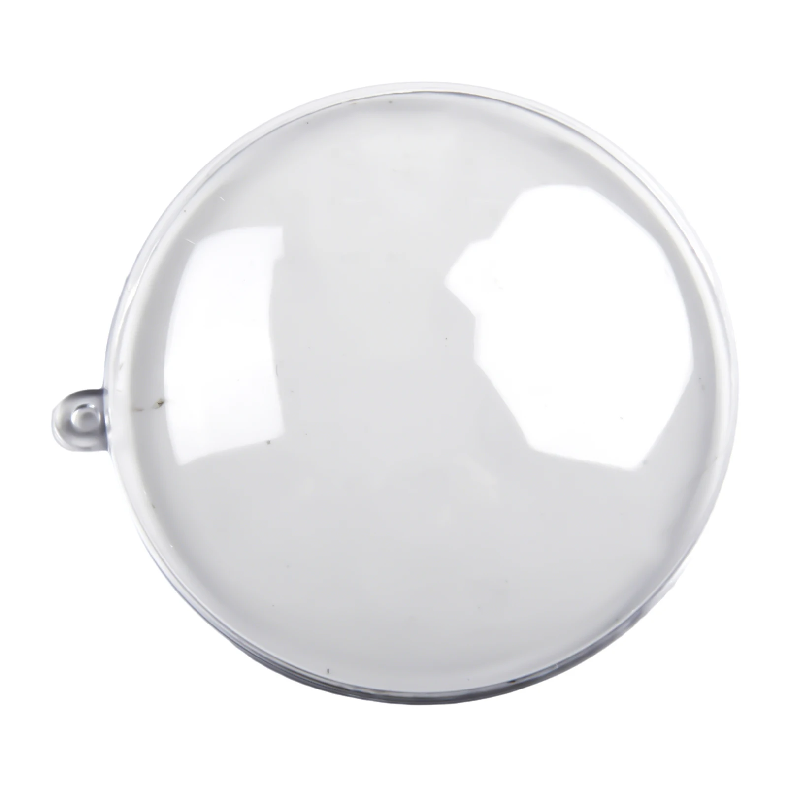 10pcs Plastic Clear Flat Ball Home Decor Wedding Candys Christmas Gifts Box For DIY Photography Prop Ornament