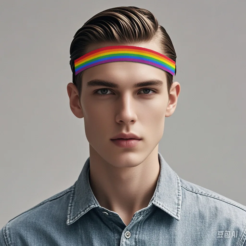 Повязки на голову Pride Rainbow для девочек нескользящие повязки волос эластичные