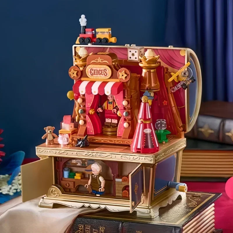 Новые сказочные музыкальные сокровища сундук строительные блоки Алиса Пиноккио